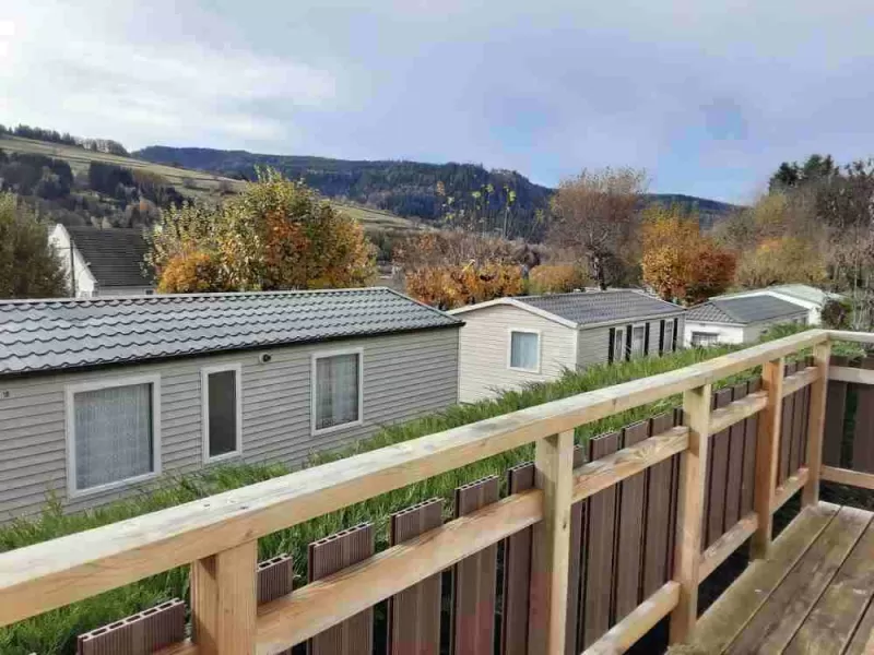 Extérieur des logements, La Bourboule, Camping les Coux