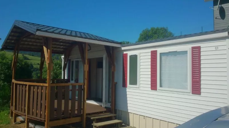 Extérieur des logements, La Bourboule, Camping les Coux